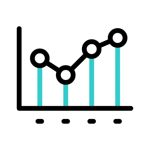 Decorative chart icon beside PMS stats table